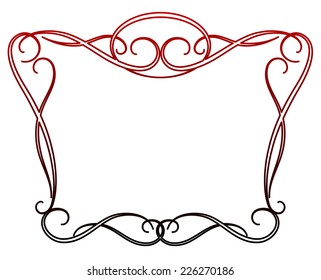 frame retro, vector illustration