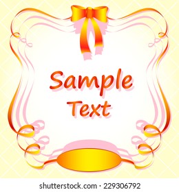 frame retro, vector illustration