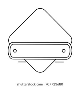 frame with ribbon icon