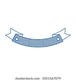 frame with ribbon isolated icon
