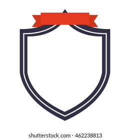 frame with ribbon isolated icon design, vector illustration graphic