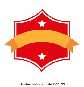 frame with ribbon isolated icon design, vector illustration graphic