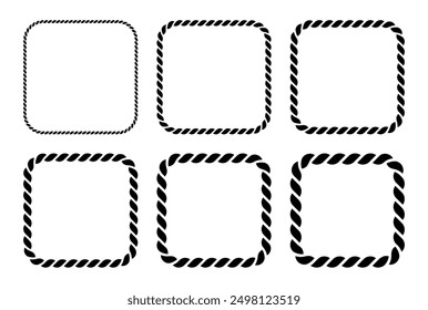 Frame rope icon on white background