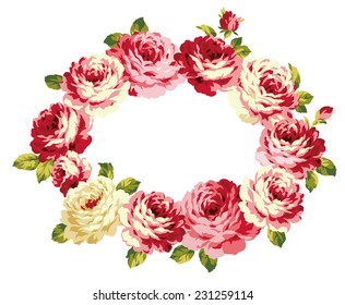frame of the rose