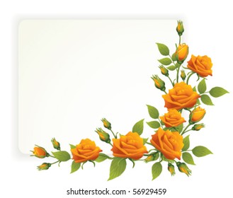 marco con rosas