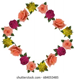 Frame of roses