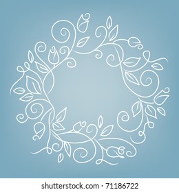 The frame of roses