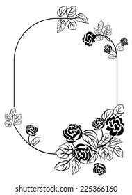  Frame and roses