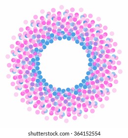frame with round elements with place for your text