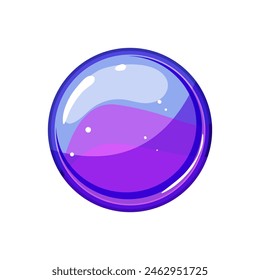 frame round game button cartoon. app banner, download modern, menu sign frame round game button sign. isolated symbol vector illustration