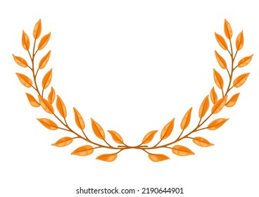 Frame of rowan sprig with leaves. Image of autumn plant.