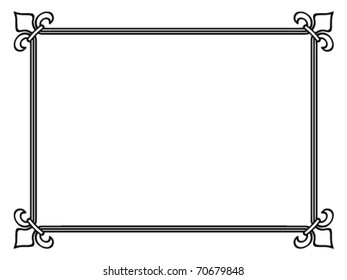frame royal lily in corner
