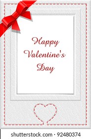 frame for saint valentine's  day vector illustration EPS10. Transparent objects used for shadows and lights drawing