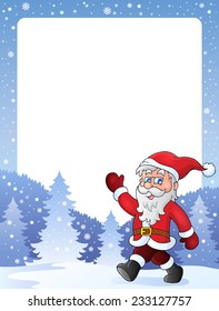 Frame with Santa Claus theme 2 - eps10 vector illustration.