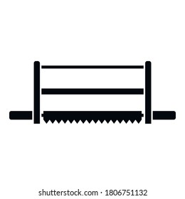 Frame saw icon. Simple illustration of frame saw vector icon for web design isolated on white background