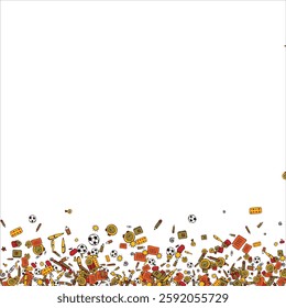 frame of school items. School supplies frame. Place for your text. Back to school. Stationery collected in a frame. Frame for text. Stationery. School. Vector illustration.