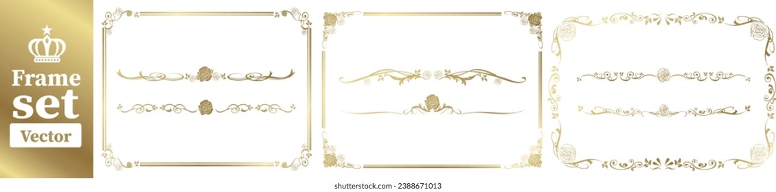 decoración de colección de conjuntos de marcos Vector 