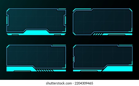 Frame set technology future interface hud .	
