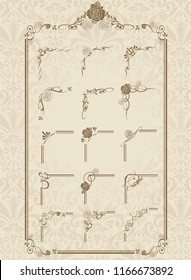 frame set Vector