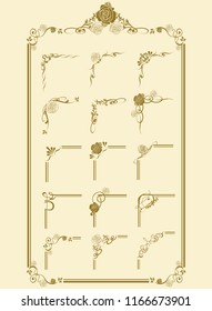 frame set Vector