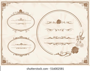 frame set Vector
