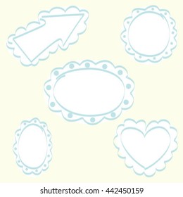 frame set, vector illustration