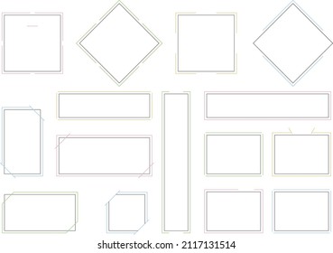 A frame set with a very simple design.