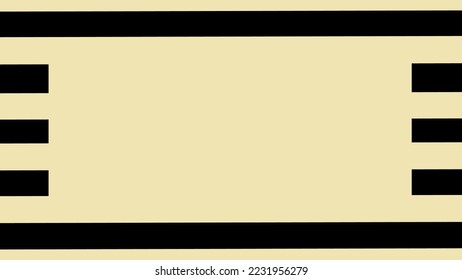 frame shape for advertising, price tag or announcement beige with black