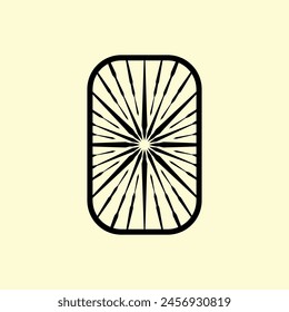 Frame shape line abstract vector graphic illustration element