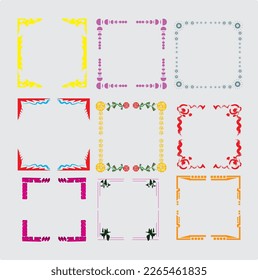 Frame shapes of several unique and aesthetic borders
