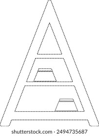 A frame shelf tracing  icon