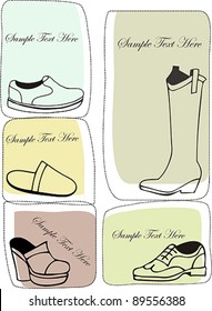 frame with shoes