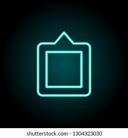 Frame sign icon. Elements of Image in neon style icons. Simple icon for websites, web design, mobile app, info graphics