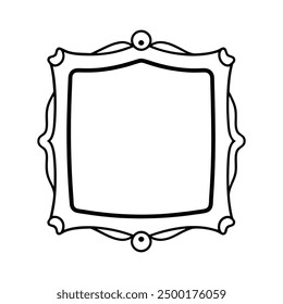 Frame silhouette vector style illustration