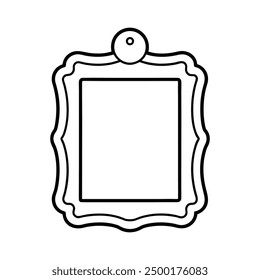 Frame silhouette vector style illustration
