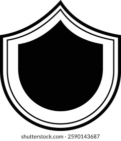 Frame silhouette vector style with white background