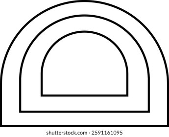 Frame silhouette vector style with white background