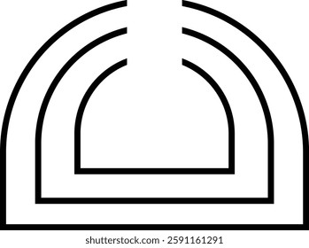 Frame silhouette vector style with white background