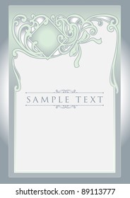 frame  silver vector