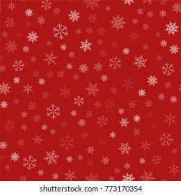 frame of snowflakes. Christmas festive background. To design posters, postcards, greeting, invitation for the new year. Vector illustration.