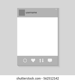Frame, social network. Vector illustration