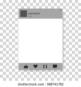 Frame, social network. Vector illustration