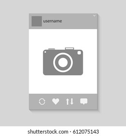 Frame, social network. Vector illustration