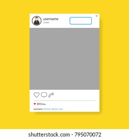 Frame, social network. Vector illustration
