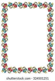 Frame with soothers