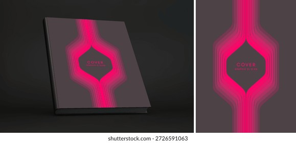 Marco. Espacio para texto. Arte geométrico. Fondo retro de los años 60, 70 u 80. Un patrón de rayas de colores cortadas en el medio. Cintas Abstractas y dinámicas. Vector para tarjeta, invitación, Cupón, etc.