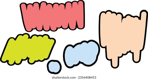 Frame Speech Comic Cartoon Vector 