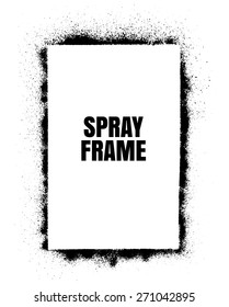 Frame Spray texture black color
