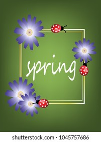 Frame spring with ladybug