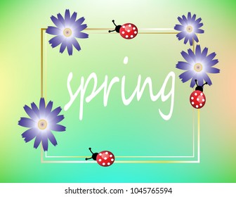Frame spring with ladybug